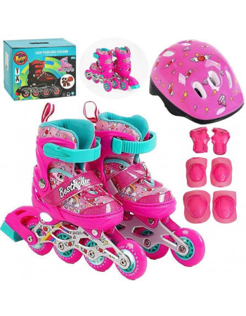 Комплект - ролики дитячі Best Roller розсувні з переставними колесами та захист, розмір XS/26-28/ арт. 10210-XS