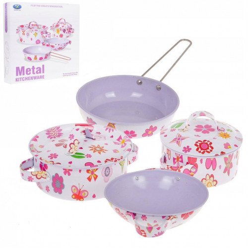 Ігровий набір металевого посуду (6 предметів) арт. 620 B5/B