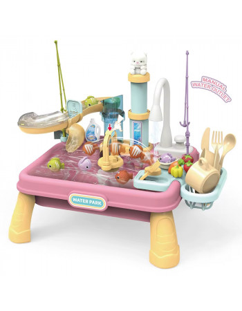 Столик з циркуляцією води 2 в 1 (риболовля, кухонна мийка) арт. 1205-4