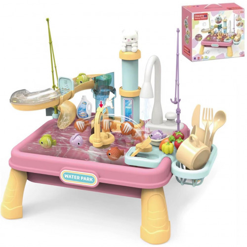 Столик з циркуляцією води 2 в 1 (риболовля, кухонна мийка) арт. 1205-4