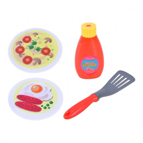 Дитяча кухонна варильна панель функціональна (плита) ЧЕРВОНА арт. 818-506