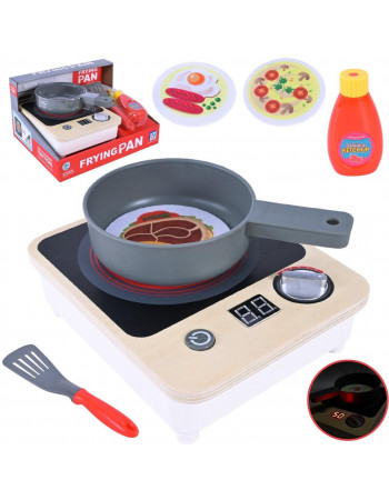 Дитяча кухонна варильна панель функціональна (плита) ЧЕРВОНА арт. 818-506