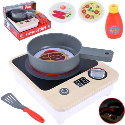 Дитяча кухонна варильна панель функціональна (плита) ЧЕРВОНА арт. 818-506