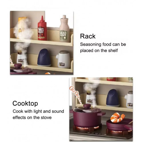 Кухня дитяча звукова з циркуляцією води та парою арт. TK-55116