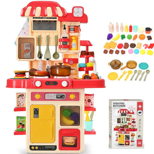 Кухня дитяча звукова з циркуляцією води ЧЕРВОНА арт. G 793 A