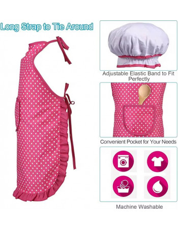 Ігровий набір металевого посуду з продуктами та фартухом арт. 168-95