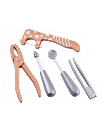 Набір лікаря дерев'яний 'Стоматолог' СИНІЙ арт. C 73225