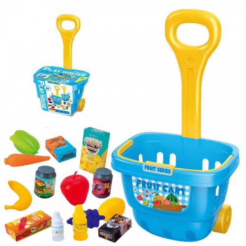 Дитячий візок для супермаркету з продуктами арт. 8238