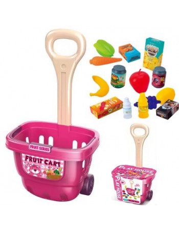 Дитячий візок для супермаркету з продуктами арт. 9239