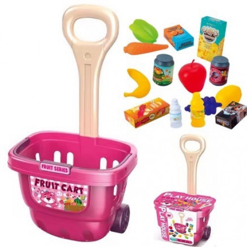 Дитячий візок для супермаркету з продуктами арт. 9239
