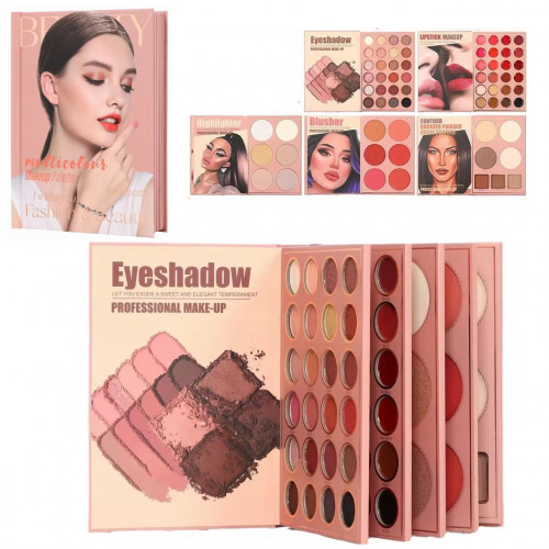 Набір дитячої косметики 'Beauty' (тіні, хайлайтери, рум'яна, помади, бронзери) арт. IG 3110