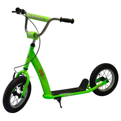 *Самокат для дітей і дорослих Scooter з ручним гальмом (ЗЕЛЕНИЙ) арт. 2-047-GR