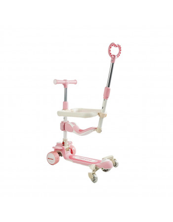 Самокат 5в1 Skyper із захисним бампером та дод. колесами (музика, підсвічування, укр. озвучка) арт. RT-10247