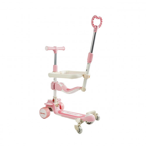 Самокат 5в1 Skyper із захисним бампером та дод. колесами (музика, підсвічування, укр. озвучка) арт. RT-10247