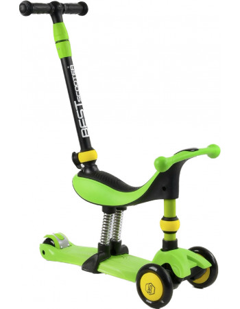 *Самокат - велобіг 3в1 Best Scooter з батьківською ручкою арт. BS-30802