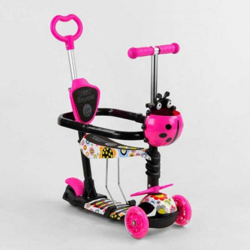 Самокат 5в1 Best Scooter із захисним бампером та додатковими колесами арт. LS-96302