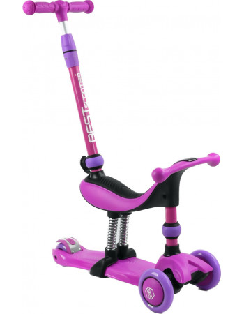Самокат - велобіг 3в1 Best Scooter з батьківською ручкою арт. BS-26566