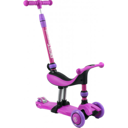 Самокат - велобіг 3в1 Best Scooter з батьківською ручкою арт. BS-26566