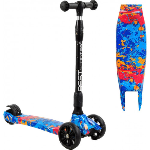 Самокат Best Scooter Maxi (складне кермо, колеса світяться) арт. 82-961