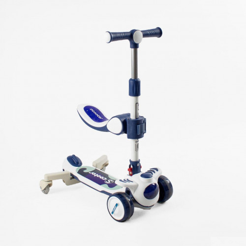 Самокат 5в1 Skyper із захисним бампером та дод. колесами (музика, підсвічування, укр. озвучка) арт. RT-13409