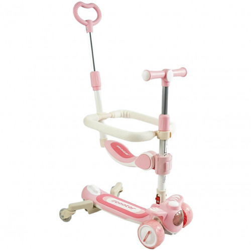 Самокат 5в1 Skyper із захисним бампером та дод. колесами (музика, підсвічування, укр. озвучка) арт. RT-10247