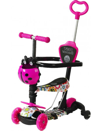 Самокат 5в1 Best Scooter із захисним бампером та додатковими колесами арт. LS-96302
