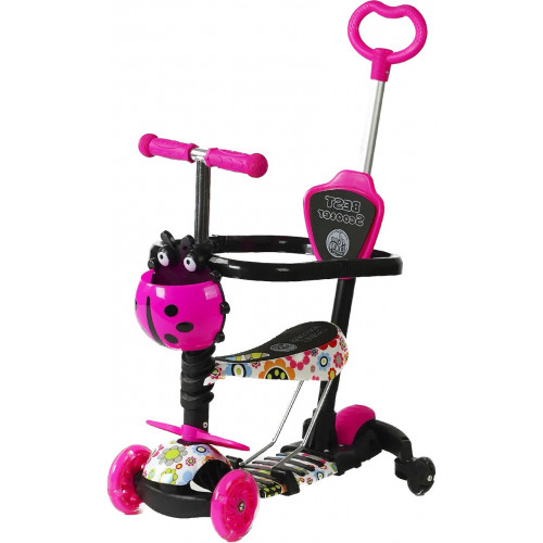 Самокат 5в1 Best Scooter із захисним бампером та додатковими колесами арт. LS-96302