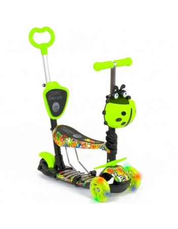 *Самокат - беговел 5в1 Best Scooter з батьківською ручкою і підніжками арт. 55945