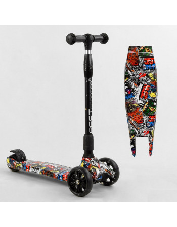Самокат Best Scooter Maxi (складне кермо, колеса світяться) арт. 98-277