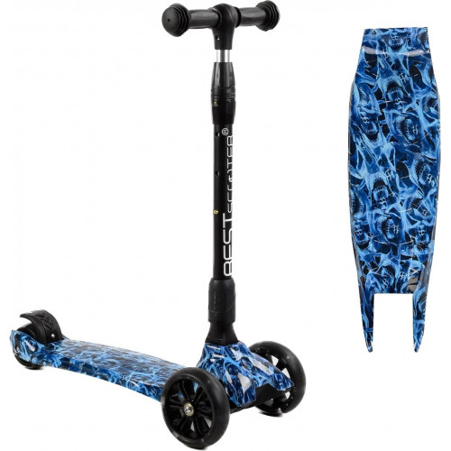 Самокат Best Scooter Maxi (складне кермо, колеса світяться) арт. 24-601