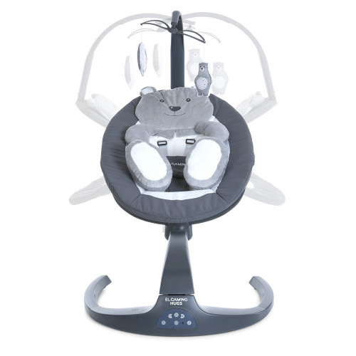 *Заколисуючий центр для малюків (шезлонг, качалка) EL CAMINO HUGS арт. ME 1077/Gray