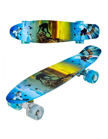 Скейт (пенні борд) Penny board зі світними колесами арт. 3270