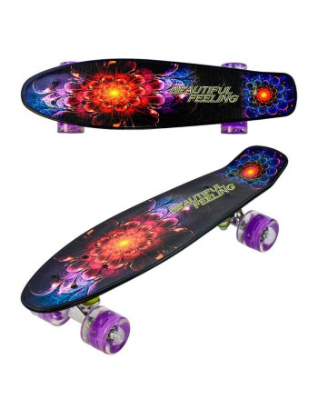 Скейт (пенні борд) Penny board, колеса світяться арт. 8740