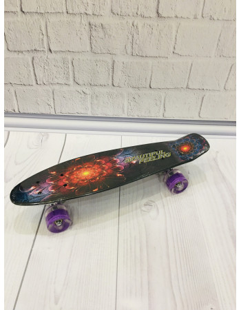 Скейт (пенні борд) Penny board, колеса світяться арт. 8740
