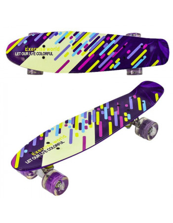 Скейт (пенні борд) Penny board, колеса світяться арт. 9797