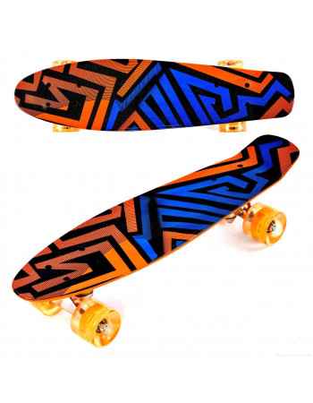 Скейт - пенні борд - Penny board (колеса світяться) арт. 99160/7620