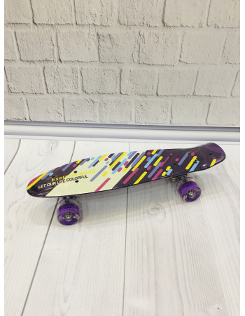 Скейт (пенні борд) Penny board, колеса світяться арт. 9797