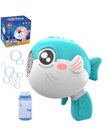 Пістолет з мильними бульбашками (генератор мильних бульбашок) “Fish Bubble Gun” БЛАКИТНИЙ арт. 832