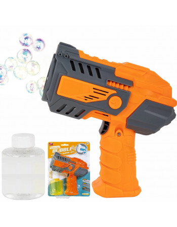Пістолет з мильними бульбашками (генератор мильних бульбашок) ПОМАРАНЧОВИЙ арт. JT 719