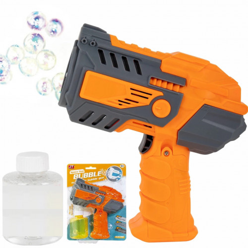 Пістолет з мильними бульбашками (генератор мильних бульбашок) ПОМАРАНЧОВИЙ арт. JT 719