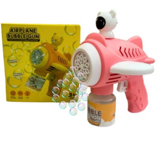 Пістолет з мильними бульбашками (генератор мильних бульбашок) РОЖЕВИЙ арт. 10161