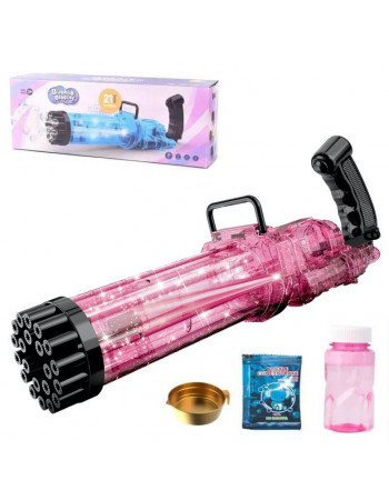 Автомат із мильними бульбашками 'Bubble blaster' (генератор мильних бульбашок) РОЖЕВИЙ арт. 3939-134