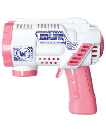 Пістолет (генератор) для запуску мильних бульбашок РОЖЕВИЙ арт. 32857