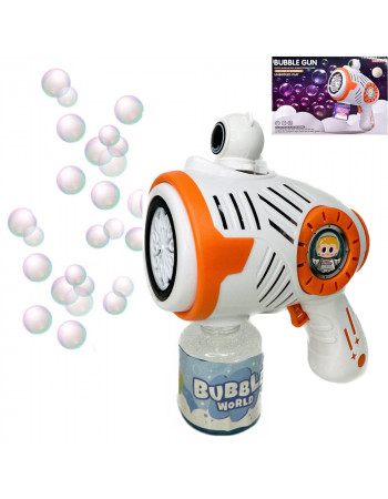 Пістолет з мильними бульбашками (генератор мильних бульбашок) “Космос” ПОМАРАНЧЕВИЙ арт. MT 30