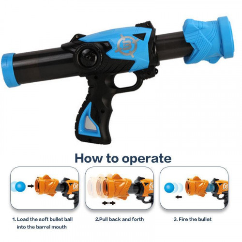 Автомат помповий з м'якими кульками та маскою-мішенню ПОМАРАНЧЕВА МАСКА арт. YG 10 P