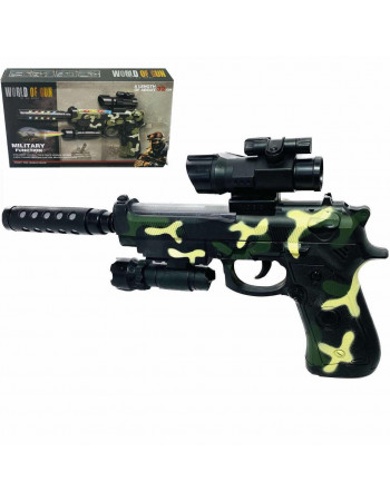 Пістолет з проектором, світловими та звуковими ефектами 'World of gun'арт. 813