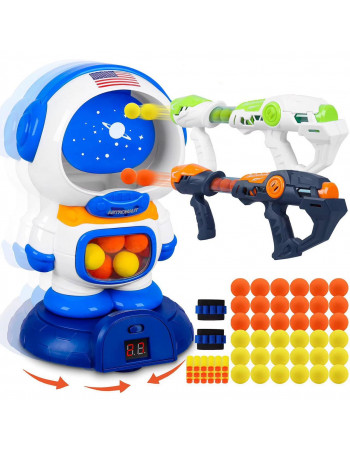 Ігровий набір - 2 помпових автомата з м'якими снарядами та мішень арт. YC 301