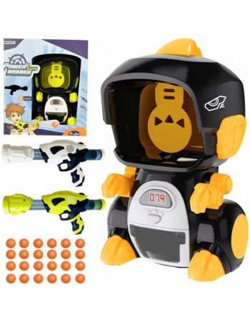 Мішень з електронним табло та 2 помпові автомати з м'якими кульками арт. NL 08 U