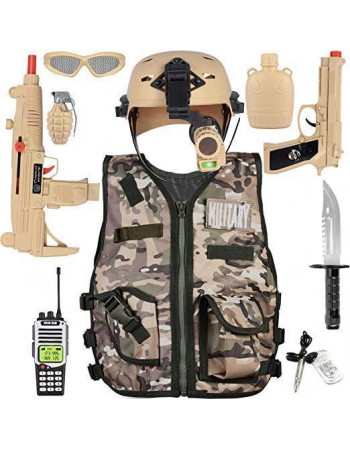 Ігровий набір військового з жилетом 'Desert war' арт. D 012