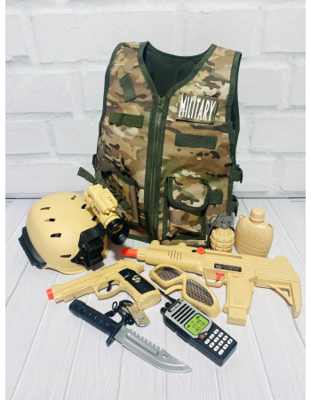 Ігровий набір військового з жилетом 'Desert war' арт. D 012